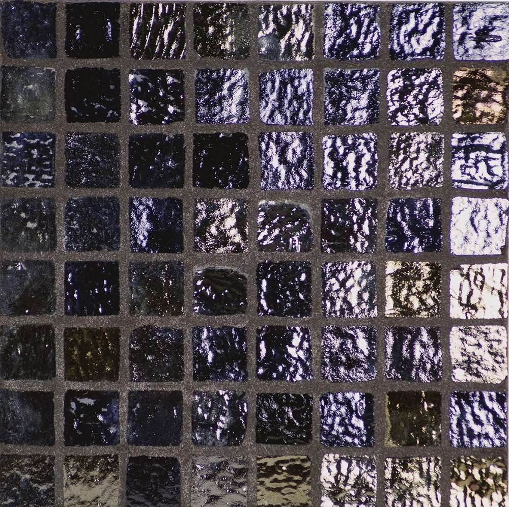 Мозаика Terratinta Vetri 5 Black BWMN400, цвет чёрный, поверхность глянцевая, квадрат, 310x310