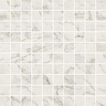 Мозаика Cerim Exalt Magic White Mos Luc 760956, цвет бежевый, поверхность лаппатированная, квадрат, 300x300