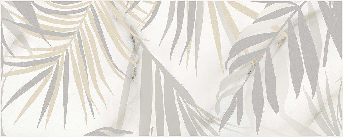 Декоративные элементы Laparet Ivory botanica1 кремовый, цвет белый слоновая кость серый, поверхность глянцевая, прямоугольник, 200x500