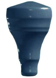 Вставки Petracers 800 Italiano Angolo Capitello Blu Reale, цвет синий, поверхность глянцевая, прямоугольник, 20x65