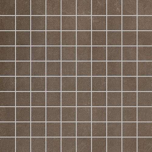 Мозаика Floor Gres Industrial Moka Mosaico (3X3) 739134, цвет коричневый, поверхность матовая, квадрат, 300x300