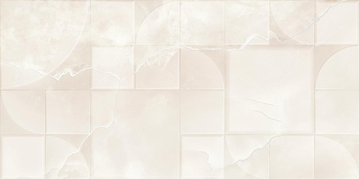 Декоративные элементы Керлайф Onice Perla Rel., цвет бежевый, поверхность глянцевая, прямоугольник, 315x630