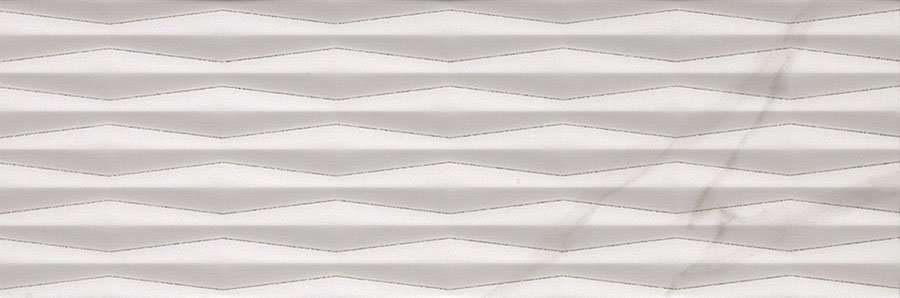 Декоративные элементы Fap Roma 75 Fold Glitter Calacatta Inserto fLT9, цвет белый, поверхность матовая 3d (объёмная), прямоугольник, 250x750