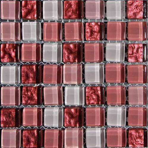 Мозаика Bars Crystal Mosaic Смеси стекло HT 518 (15x15 mm), цвет разноцветный, поверхность глянцевая, квадрат, 300x300