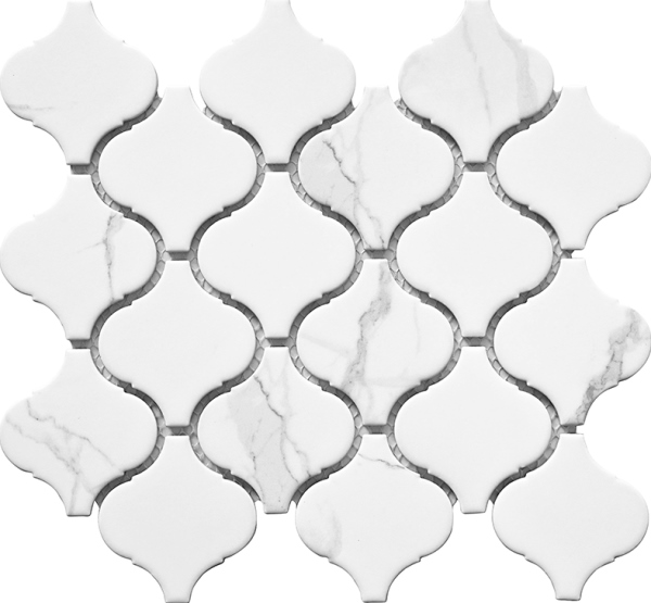 Мозаика Starmosaic Homework Latern Carrara Matt PMDA84033, цвет белый, поверхность матовая, квадрат, 246x280