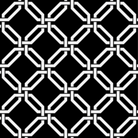 Декоративные элементы Vallelunga Colibri Nero Dec B7 6000274, цвет чёрно-белый, поверхность матовая, квадрат, 125x125