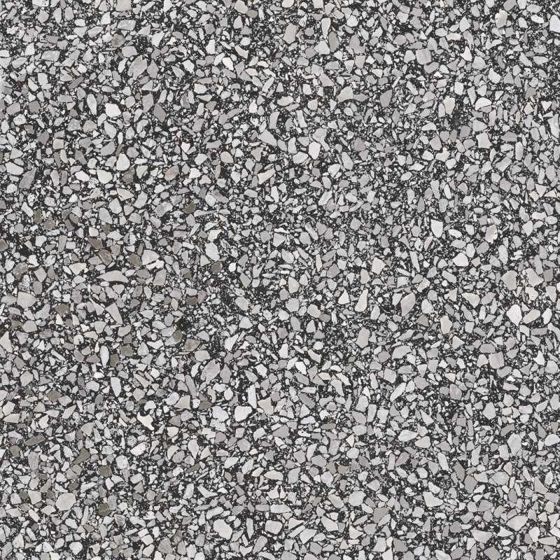 Керамогранит Casalgrande Padana Terrazzo Black, цвет серый, поверхность матовая, квадрат, 600x600