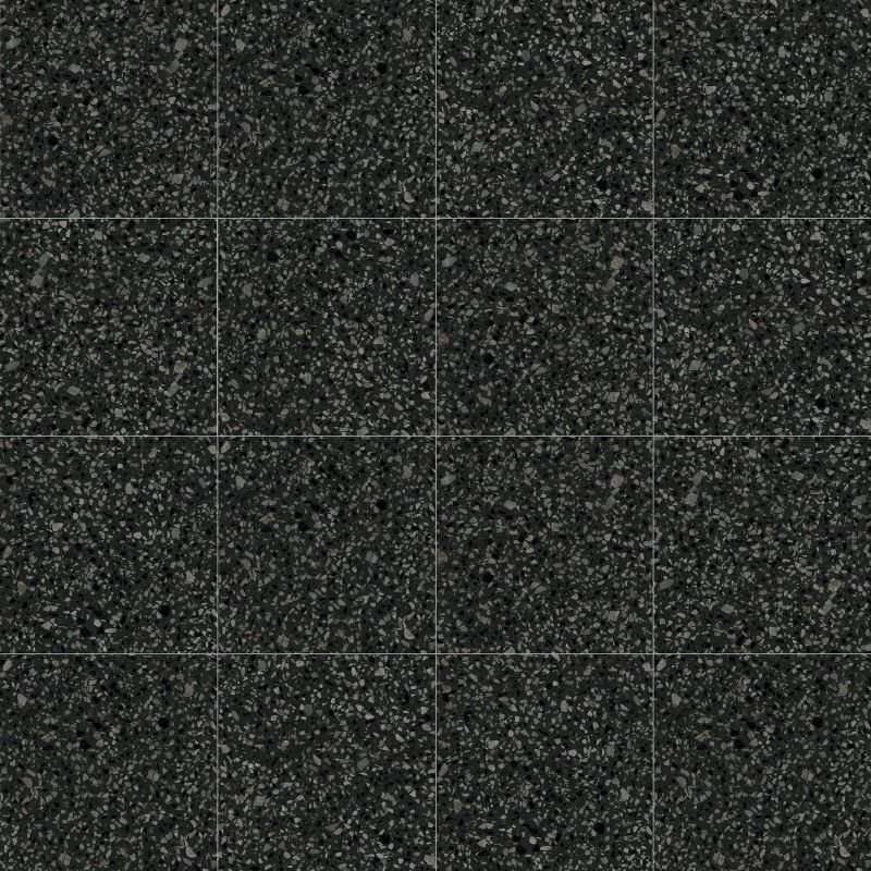 Керамогранит ABK Play Dots Black PF60005891, цвет чёрный, поверхность матовая, квадрат, 200x200
