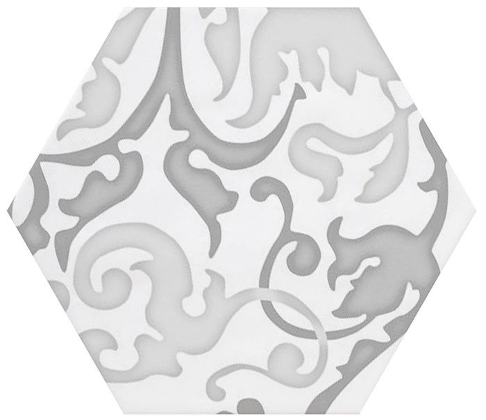 Декоративные элементы Cifre Dec. Vodevil White, цвет серый, поверхность глянцевая, квадрат, 175x175