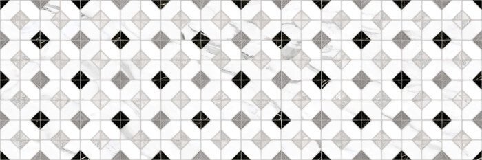 Керамическая плитка Arcana Oberon Janus Blanco, цвет чёрно-белый, поверхность матовая, прямоугольник, 333x1000