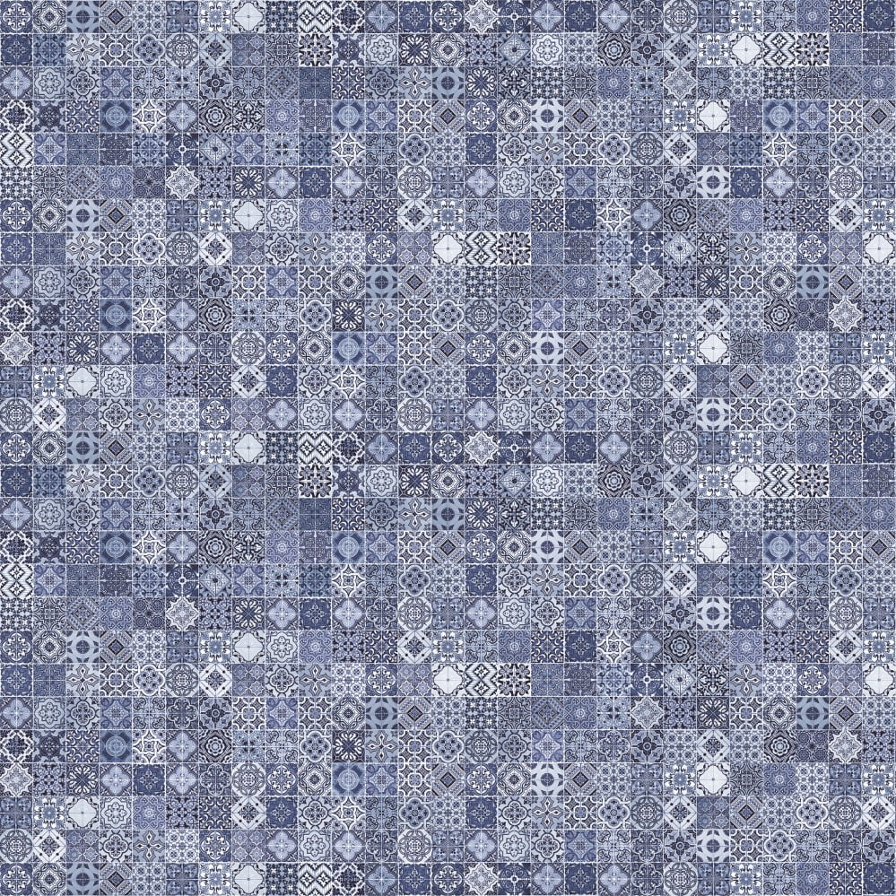 Керамогранит Cersanit Hammam Голубой HA4R042, цвет синий, поверхность матовая, квадрат, 420x420