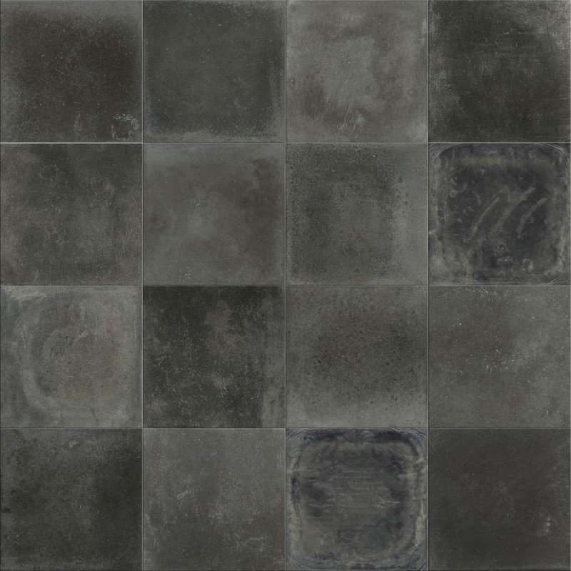 Керамогранит ABK Play Heritage Dark PF60003497, цвет серый тёмный, поверхность матовая, квадрат, 200x200