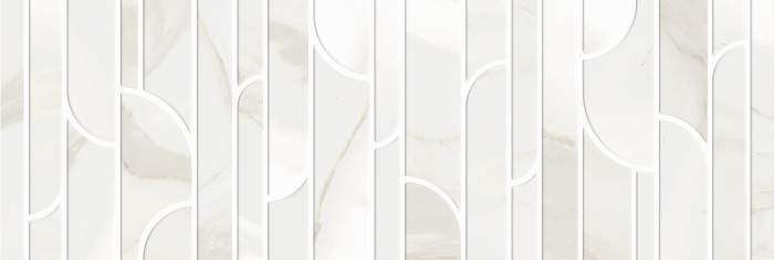 Керамическая плитка Azulev Aqua Okami Bianco, цвет белый, поверхность матовая, прямоугольник, 300x900