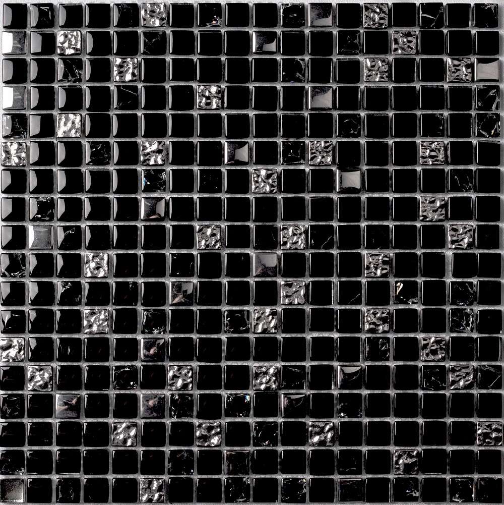 Мозаика Bonaparte Bonaparte Dallas, цвет чёрный, поверхность глянцевая, квадрат, 300x300