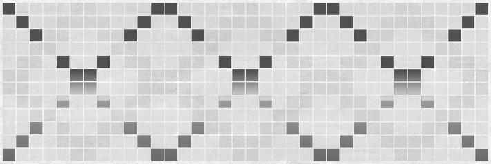 Декоративные элементы Laparet Мармара паттерн серый 17-03-06-616, цвет серый, поверхность глянцевая, прямоугольник, 200x600