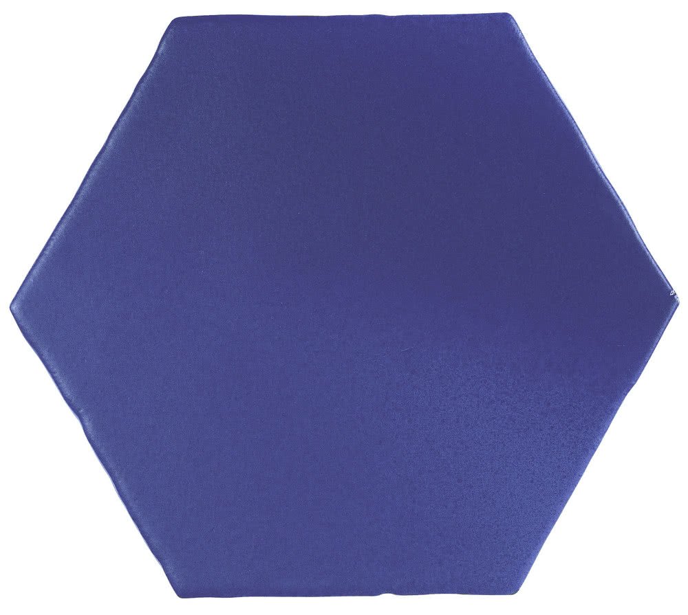 Керамическая плитка Cevica Marakech Azul Hexagon, цвет синий, поверхность матовая, шестиугольник, 150x150