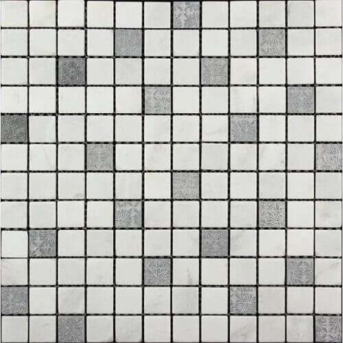 Мозаика Exe Activity Vanity Grigio-Lustro, цвет серый, поверхность глянцевая, квадрат, 305x305