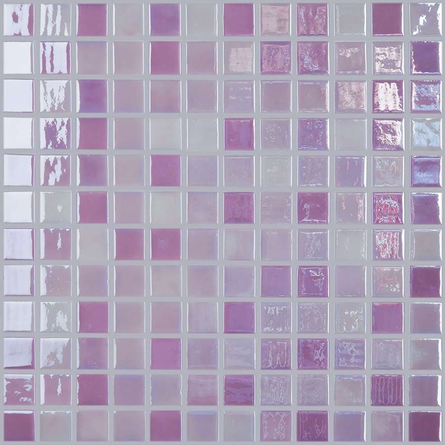 Мозаика Vidrepur Lux № 404, цвет фиолетовый, поверхность глянцевая, квадрат, 317x317