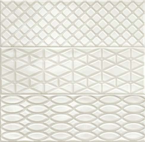 Декоративные элементы Ragno Dec Mix 3 Grey R4KT, цвет серый, поверхность глянцевая, прямоугольник, 100x300