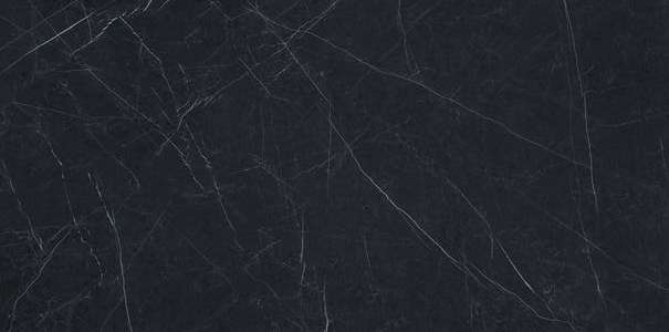 Керамогранит Ariostea Ultra Marmi Nero Marquinia Levigato Silk UM6SK157547, цвет чёрный, поверхность сатинированная, прямоугольник, 750x1500