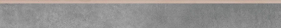 Бордюры Cerrad Lukka Grafit Цоколь, цвет серый, поверхность матовая, прямоугольник, 80x797
