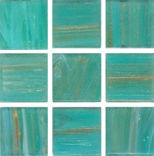 Мозаика Irida Space И20.161(6), цвет бирюзовый, поверхность глянцевая, квадрат, 327x327