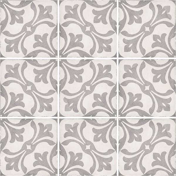 Декоративные элементы Equipe Art Nouveau La Rambla Grey 24419, цвет серый, поверхность матовая, квадрат, 200x200