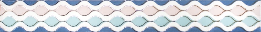 Бордюры Lasselsberger Парижанка 1506-0256, цвет разноцветный, поверхность глянцевая, прямоугольник, 70x600