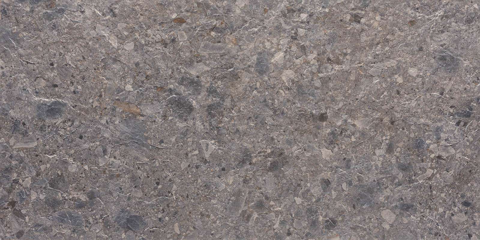 Керамогранит Seranit Volcano Grey, цвет серый, поверхность матовая, прямоугольник, 600x1200