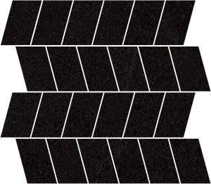 Мозаика Vives Seine Mosaico Loing Basalto, цвет чёрный, поверхность матовая, квадрат, 300x300