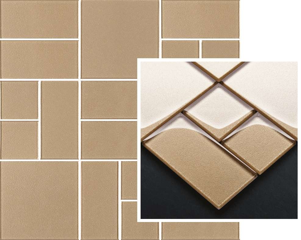 Мозаика Paradyz Uniwersalna Mozaika Szklana Gold Mix, цвет коричневый, поверхность глянцевая, квадрат, 298x298