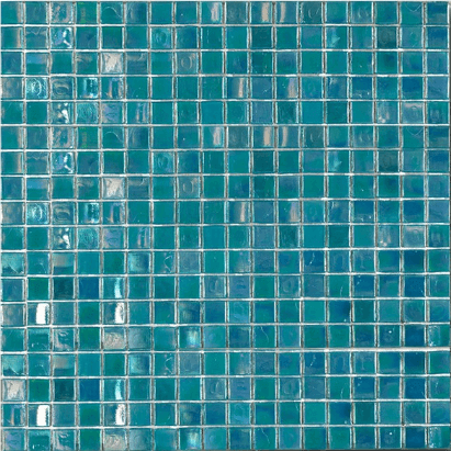 Мозаика Art & Natura Classic Alessandra 3, цвет бирюзовый, поверхность глянцевая, квадрат, 295x295