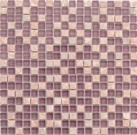 Мозаика Colori Viva Mallorca CV10139, цвет розовый, поверхность матовая, квадрат, 305x305