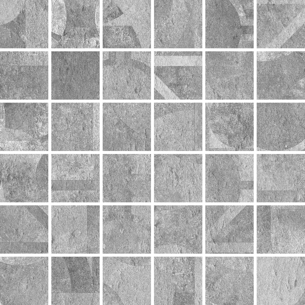 Мозаика Cerdomus Verve Mosaico Vintage 4,7x4,7 Charcoal 62167, цвет серый, поверхность матовая, квадрат, 300x300