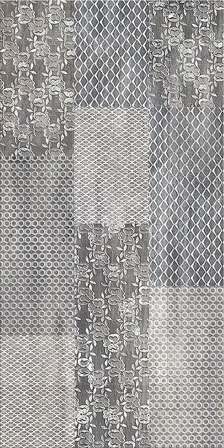 Керамическая плитка Azori Pandora Grey Ornament, цвет серый, поверхность матовая, прямоугольник, 315x630