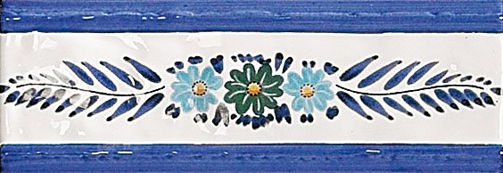 Бордюры Mainzu Vitta Cenefa Campanella Blu, цвет синий, поверхность глянцевая, прямоугольник, 70x200