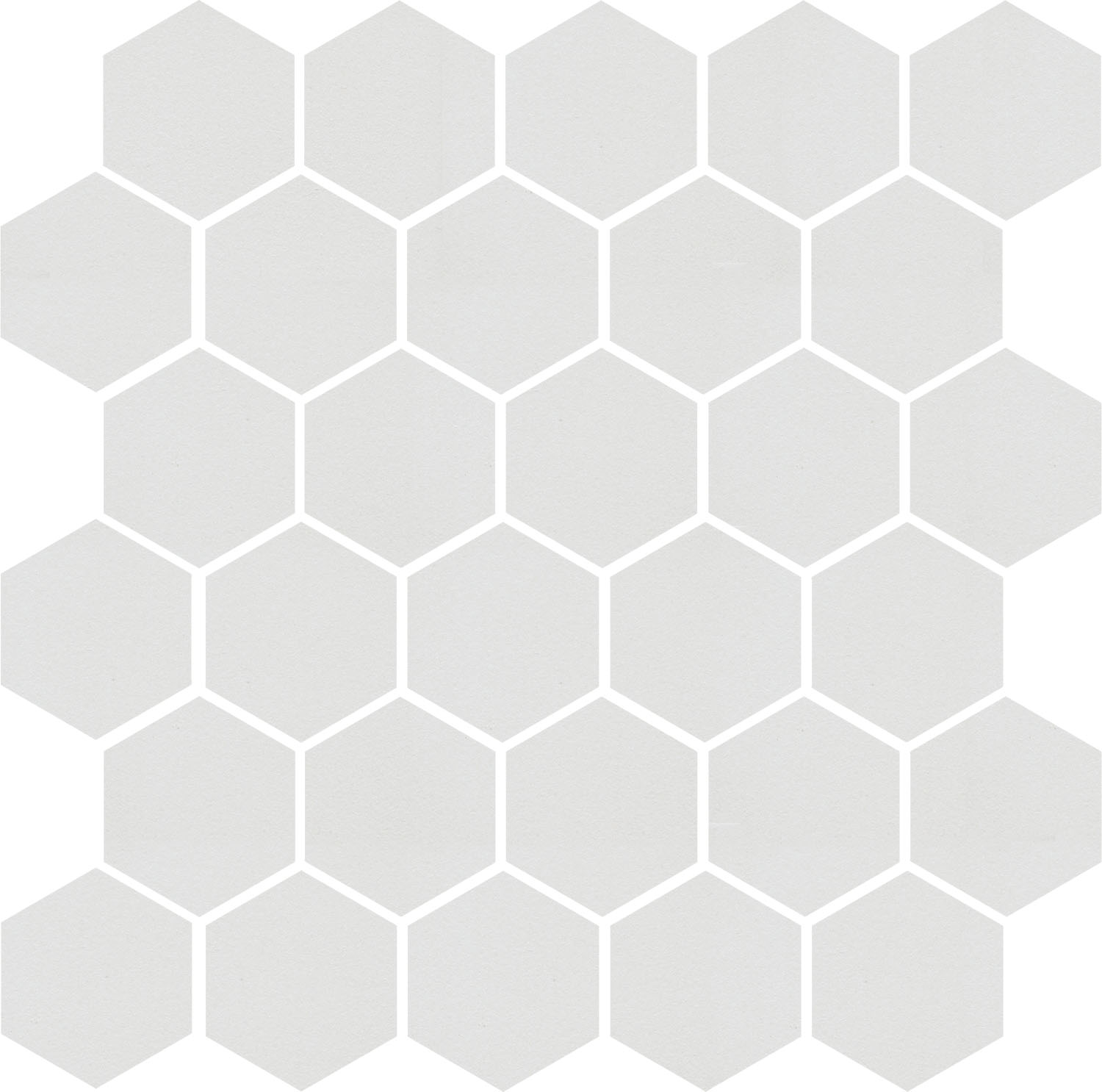 Мозаика Kerama Marazzi Агуста белый натуральный из 30 частей 63000, цвет белый, поверхность натуральная, шестиугольник, 297x298