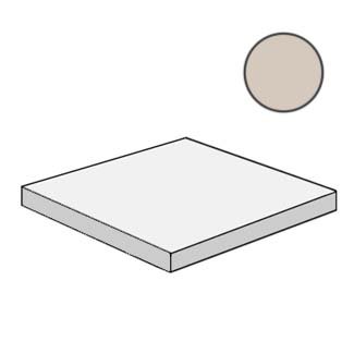 Ступени Mutina Mews Angolare corner tile Fog BOM302, цвет бежевый, поверхность матовая, квадрат с капиносом, 330x330