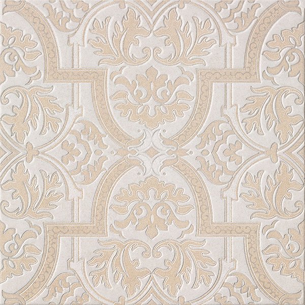 Декоративные элементы Cisa Evoluzione Bisanzio Bianco Decor, цвет бежевый, поверхность лаппатированная, квадрат, 600x600
