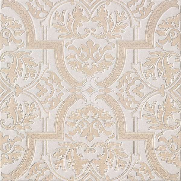 Декоративные элементы Cisa Evoluzione Bisanzio Bianco Decor, цвет бежевый, поверхность лаппатированная, квадрат, 600x600