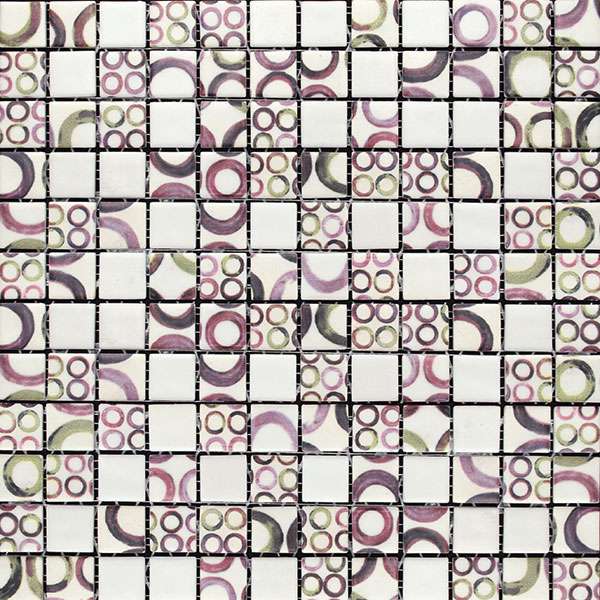 Мозаика Mosavit Graphic Tate Mix, цвет фиолетовый, поверхность матовая, квадрат, 316x316