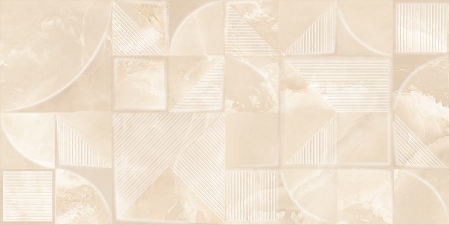 Декоративные элементы Azori Opale Beige Struttura, цвет бежевый, поверхность глянцевая, прямоугольник, 320x630