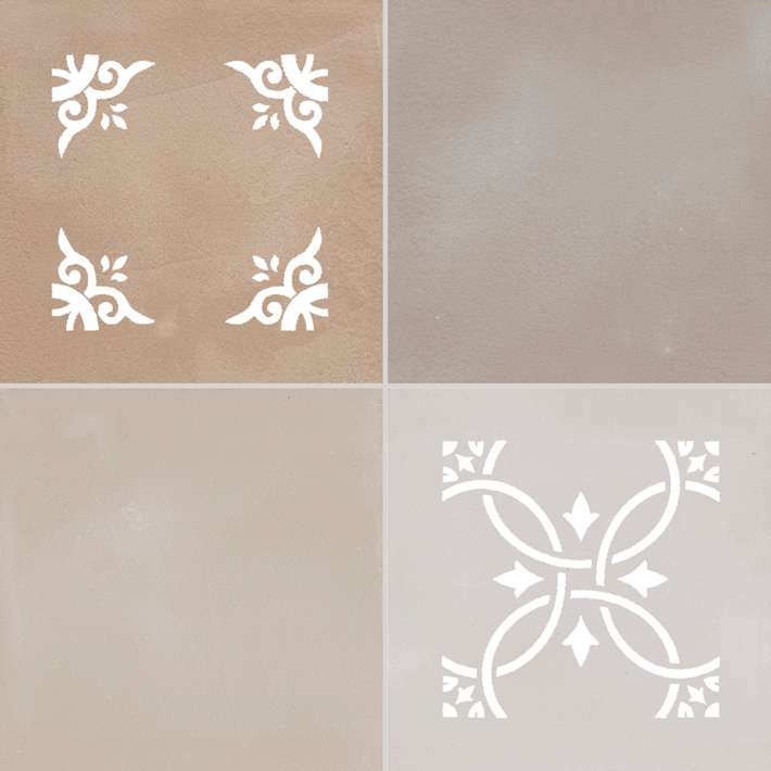 Декоративные элементы Gaya Fores Canyon Delice Natural, цвет серый коричневый, поверхность матовая, квадрат, 332x332