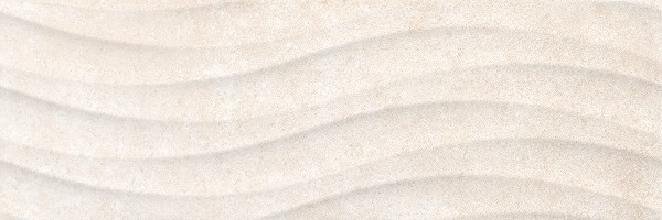 Керамическая плитка Ceramika Color Luxor Cream Wave, цвет бежевый, поверхность глянцевая, прямоугольник, 250x750
