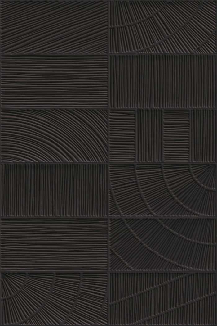 Декоративные элементы Vives Viet Negro, цвет чёрный, поверхность глянцевая, прямоугольник, 100x200