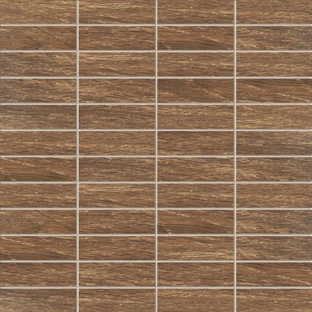 Мозаика Tubadzin Ms-Minimal Wood, цвет коричневый, поверхность матовая, квадрат, 298x298