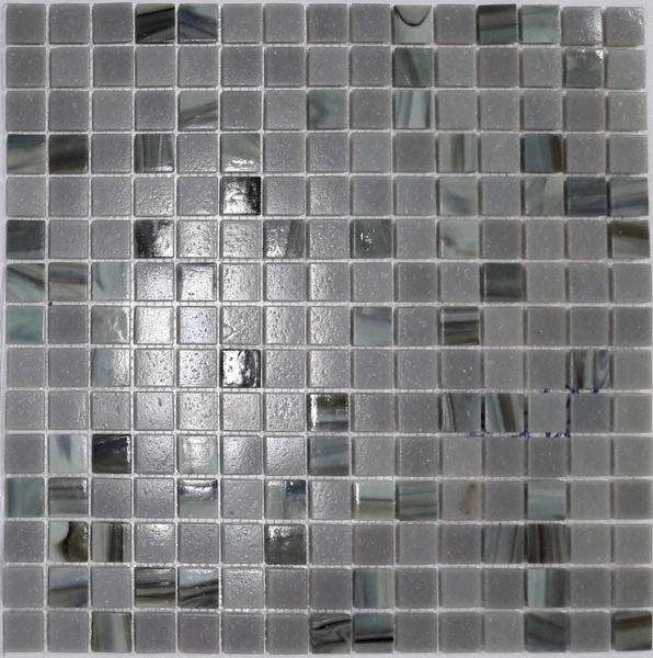 Мозаика JNJ Mosaic Mixed Colored 268JC, цвет серый, поверхность глянцевая, квадрат, 327x327