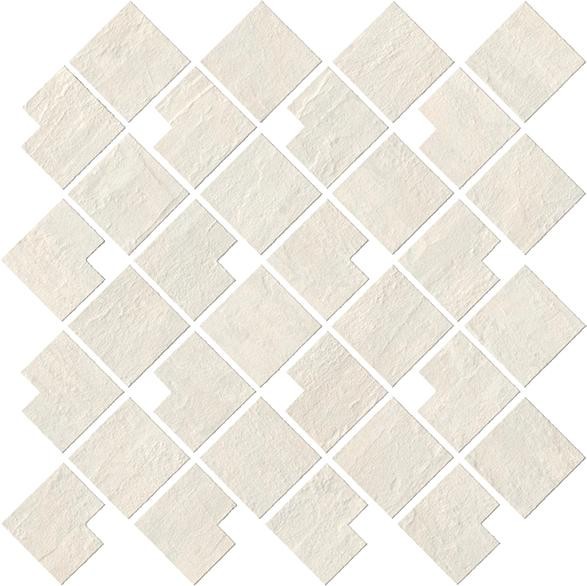 Мозаика Atlas Concorde Italy Raw White Block 9RBW, цвет белый, поверхность матовая, квадрат, 280x280