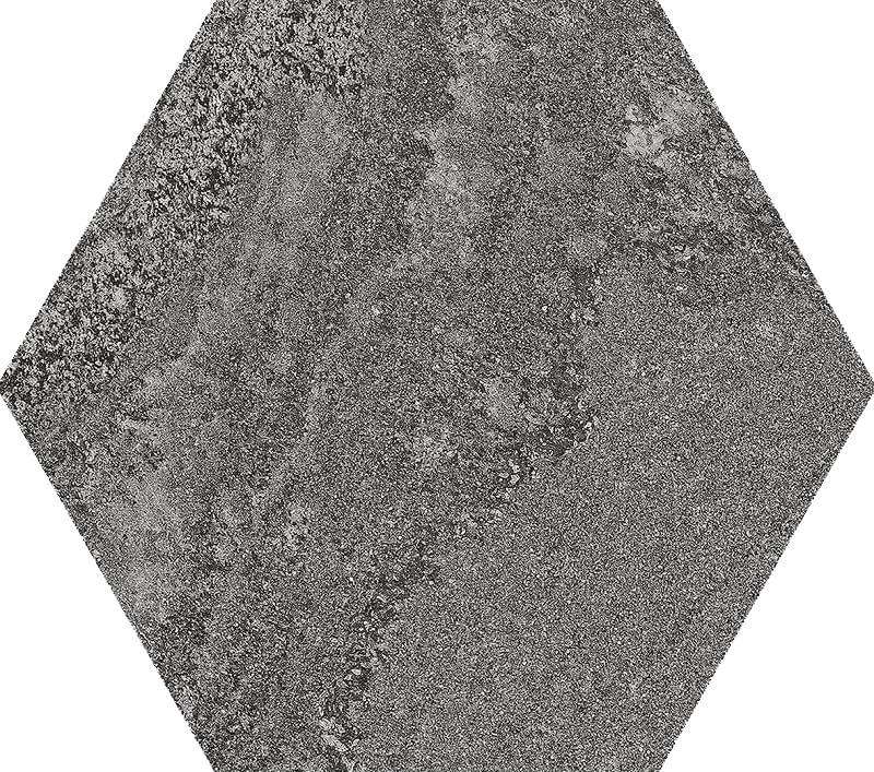 Керамогранит APE Soft Hexagon Anthracite, цвет серый, поверхность матовая, шестиугольник, 230x260