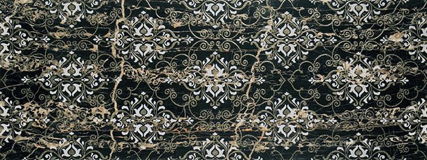 Декоративные элементы Porcelanite Dos 1326 Portoro Decor Liguria, цвет чёрный, поверхность полированная, прямоугольник, 480x1280
